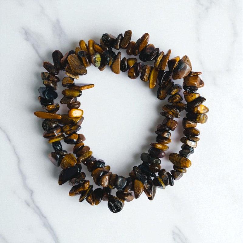 Island Mist Dual Layer Bracelet | Tiger Eye Chips – For Women | Includes: Bracelet
