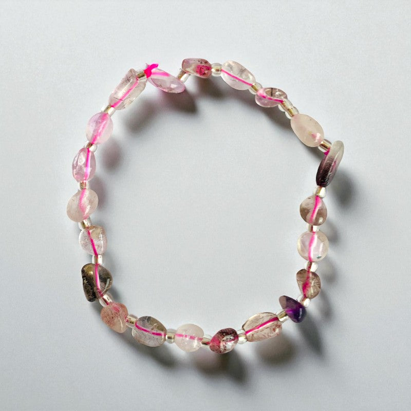 Trinity Charm | Dragon Agate, Rose Quartz & Carnelian - For Women | Includes: Bracelets (Set of 2)