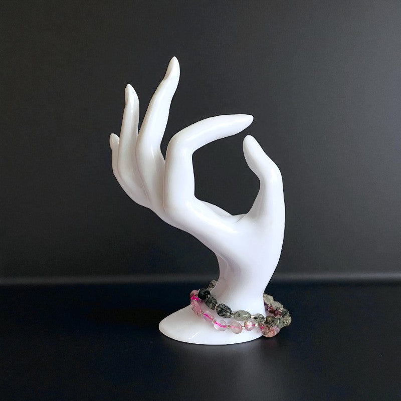 Trinity Charm | Dragon Agate, Rose Quartz & Carnelian - For Women | Includes: Bracelets (Set of 2)
