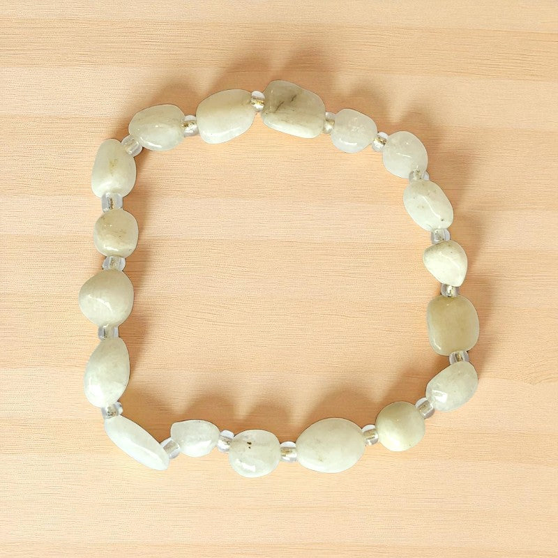 Lunar Glow | Genuine Moonstone - For Women | Includes: Bracelets (Set of 2)