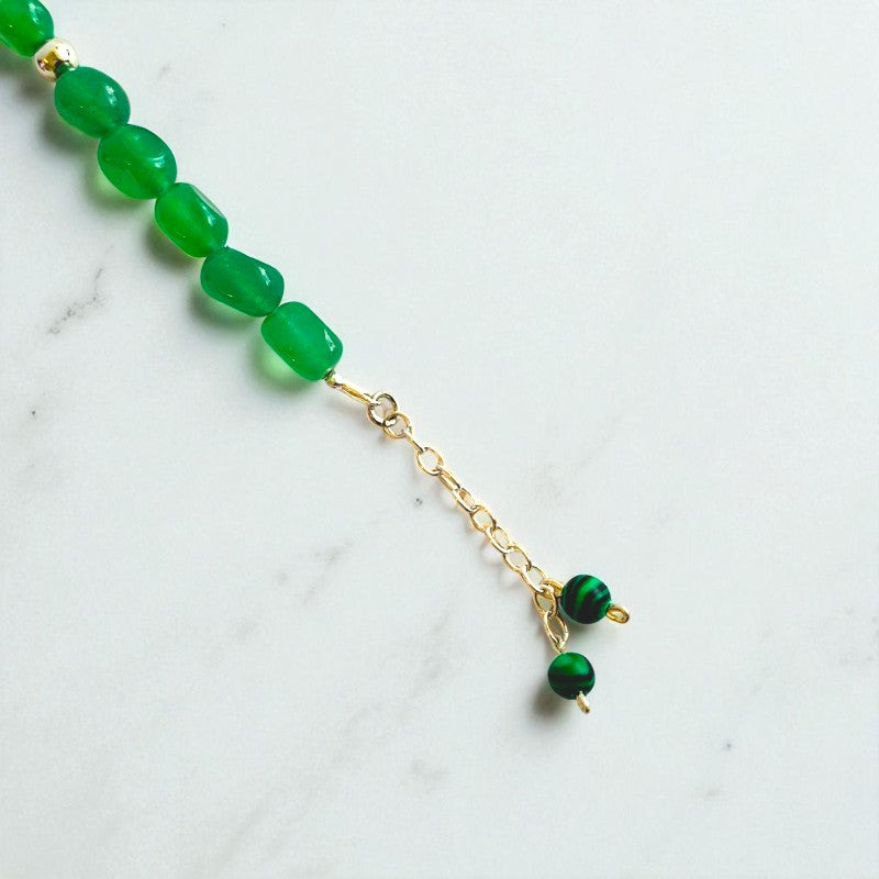 Emerald Glow Silver Bracelet | Green Aventurine & 925 Silver β For Women | Includes: Bracelet