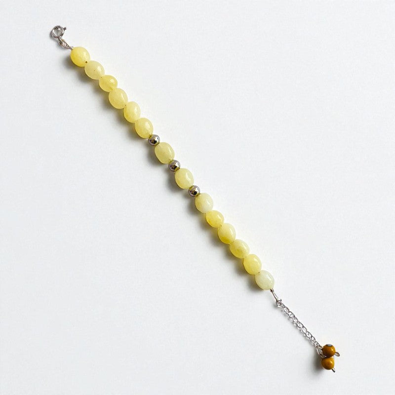 Sunburst Silver Bracelet | Yellow Aventurine & 925 Silver β For Women | Includes: Bracelet