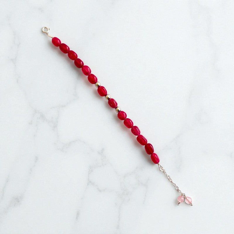 Redwood Silver Bracelet | Red Onyx & 925 Silver β For Women | Includes: Bracelet