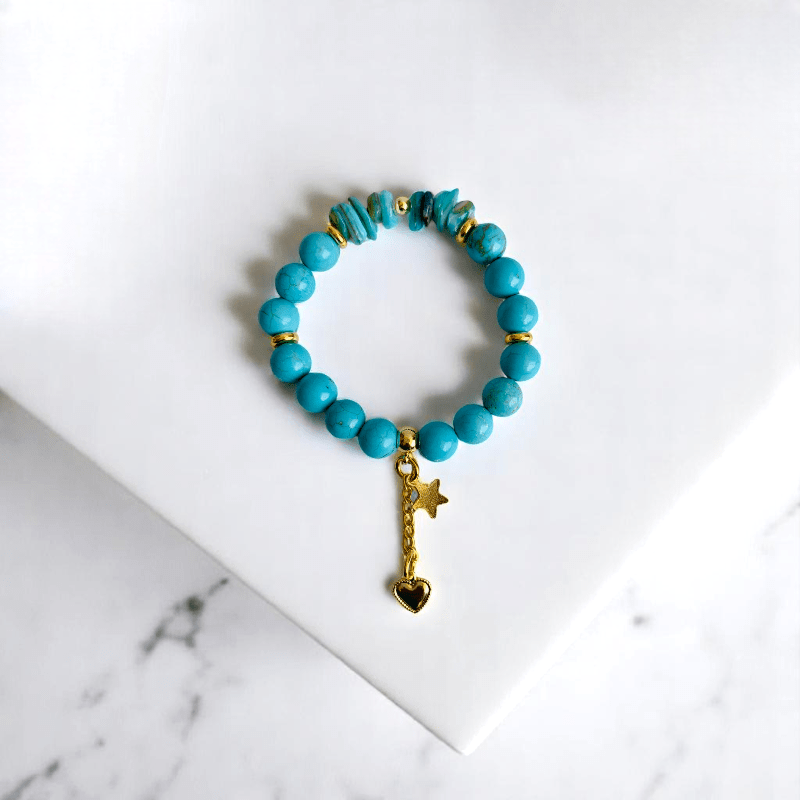 Tranquil Sky Set | Turquoise Stone - For Women | Includes: Necklace, Bracelet, Earring