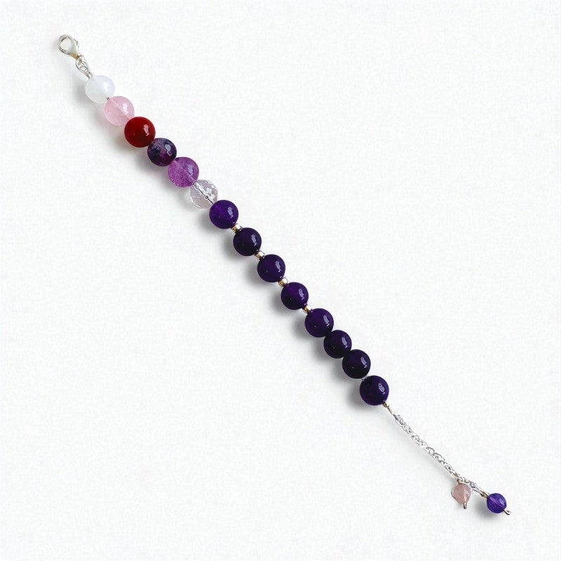 Grapevine Asymmetric Silver Bracelet | Amethyst & 925 Silver β For Women | Includes: Bracelet