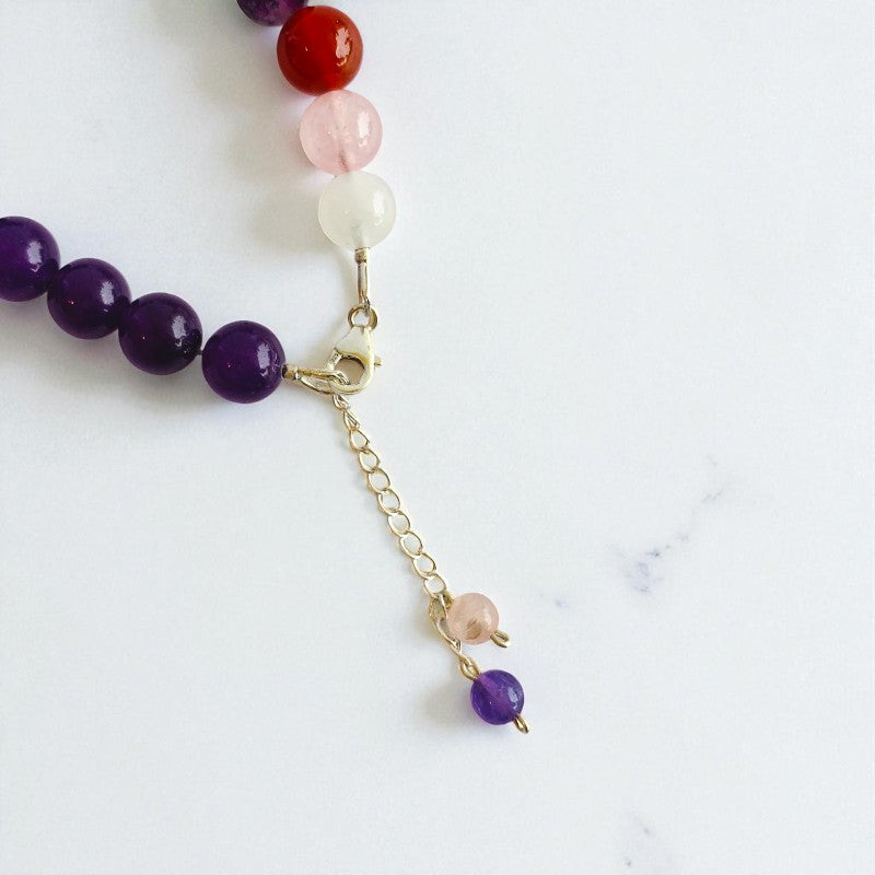 Grapevine Asymmetric Silver Bracelet | Amethyst & 925 Silver β For Women | Includes: Bracelet