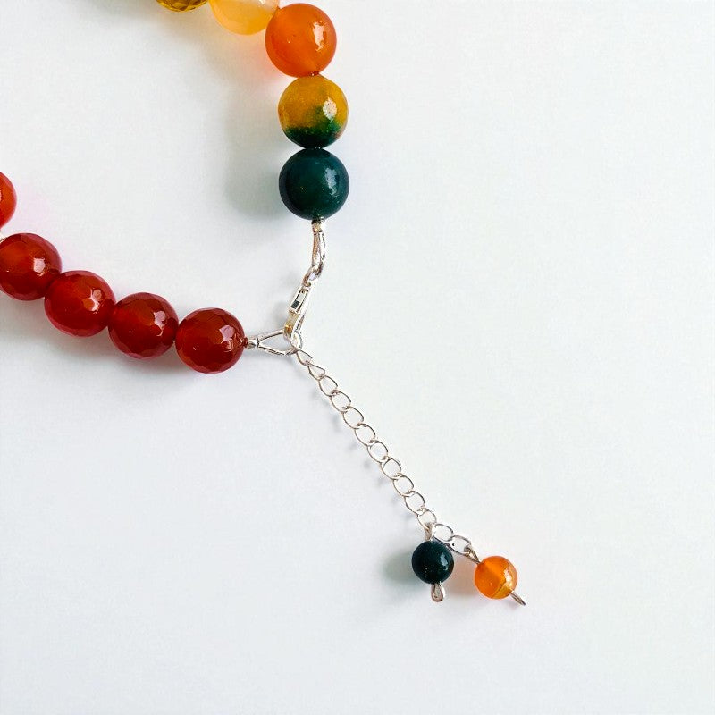 Volcanic Root Asymmetric Silver Bracelet | Red Onyx & 925 Silver β For Women | Includes: Bracelet