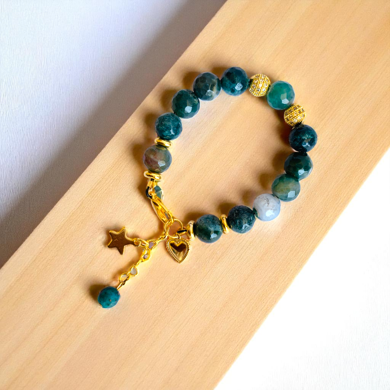 Grounding Agate Bracelet | Indian Agate - For Kids Girls | Includes: Bracelet