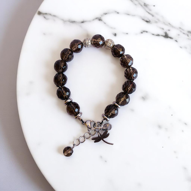 Mystic Smokey Bracelet | Smokey Quartz - For Kids Girls | Includes: Bracelet