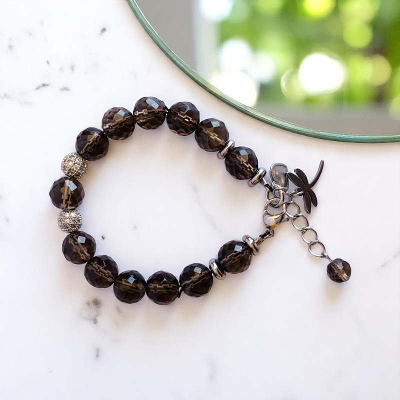 Mystic Smokey Bracelet | Smokey Quartz - For Kids Girls | Includes: Bracelet