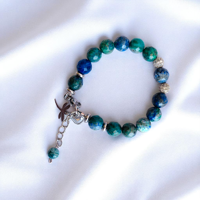 Wisdom Azurite Bracelet | Azurite - For Kids Girls | Includes: Bracelet