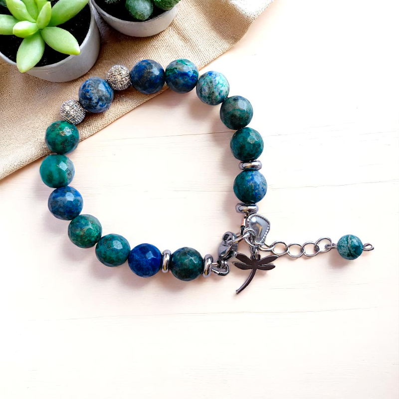 Wisdom Azurite Bracelet | Azurite - For Kids Girls | Includes: Bracelet