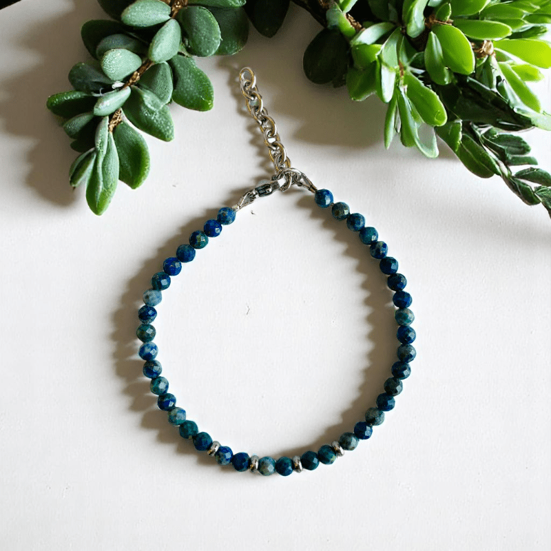 Fearless Glow Anklet | Azurite Stone - For Girl Kids | Includes: Anklet