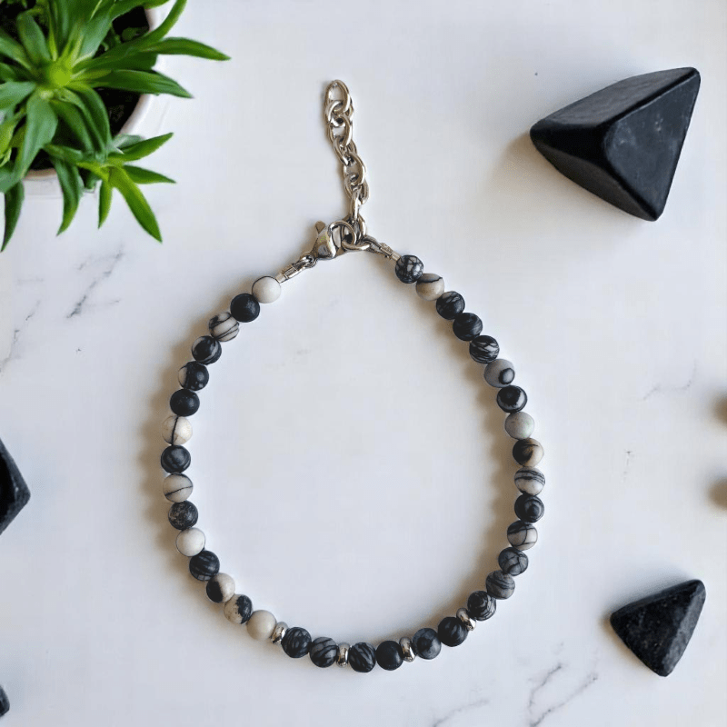 Little Guardian Anklet | Jasper Stone - For Girl Kids | Includes: Anklet