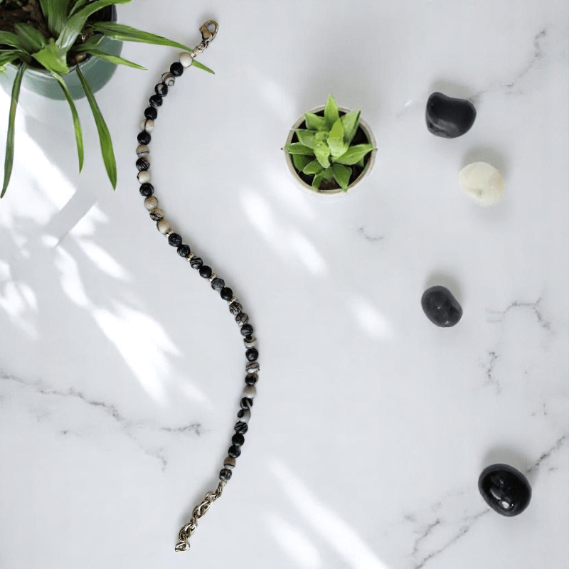 Little Guardian Anklet | Jasper Stone - For Girl Kids | Includes: Anklet