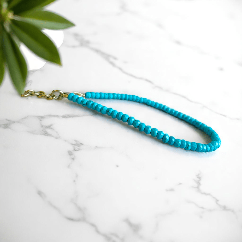 Boho Spirit Anklet | Turquoise Stone - For Women | Includes: Anklet