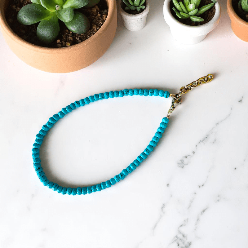 Boho Spirit Anklet | Turquoise Stone - For Women | Includes: Anklet