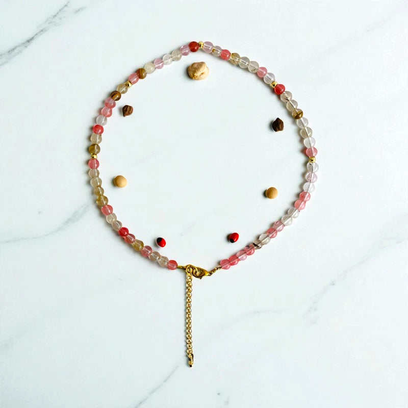 Happy Cherry Set | Multi Cherry - For Kids Girls | Includes: Necklace & Bracelet