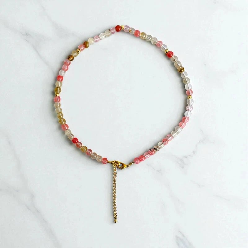 Happy Cherry Set | Multi Cherry - For Kids Girls | Includes: Necklace & Bracelet