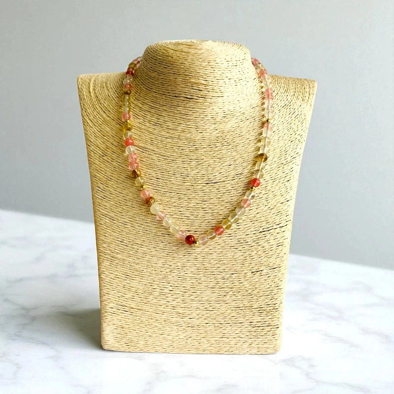Happy Cherry Set | Multi Cherry - For Kids Girls | Includes: Necklace & Bracelet