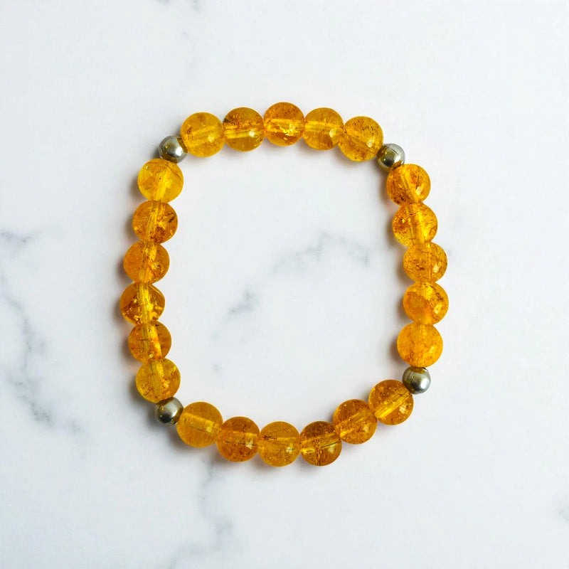 Sunny Citrine Set | Yellow Citrine - For Kids Girls | Includes: Necklace & Bracelet
