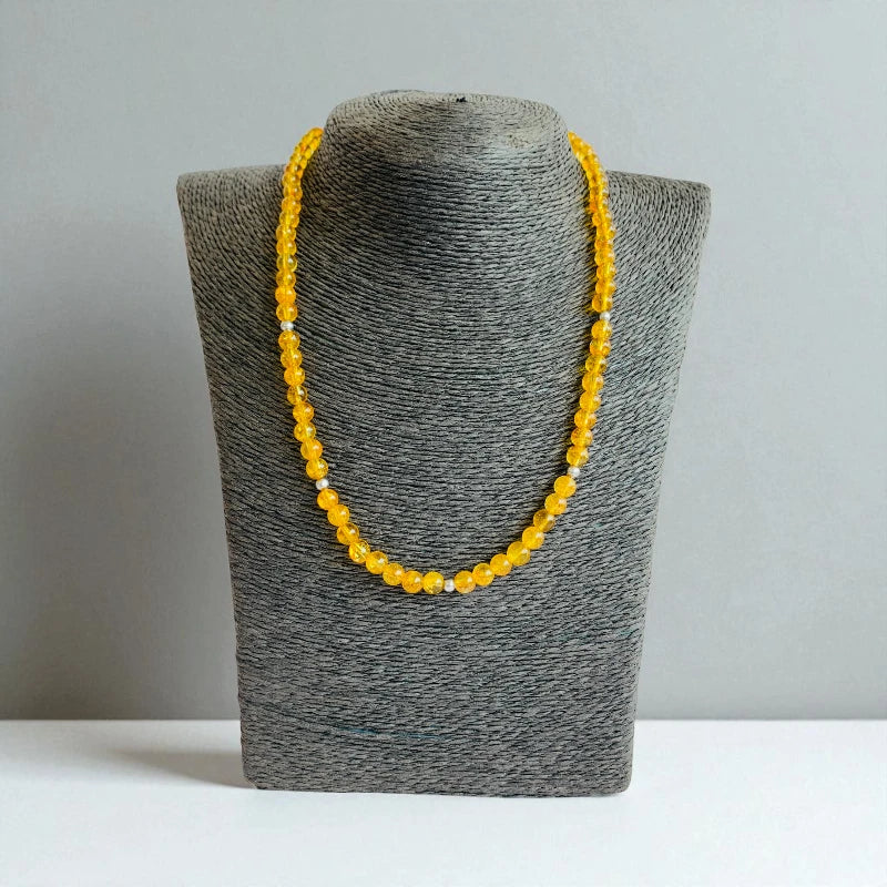 Sunny Citrine Set | Yellow Citrine - For Kids Girls | Includes: Necklace & Bracelet