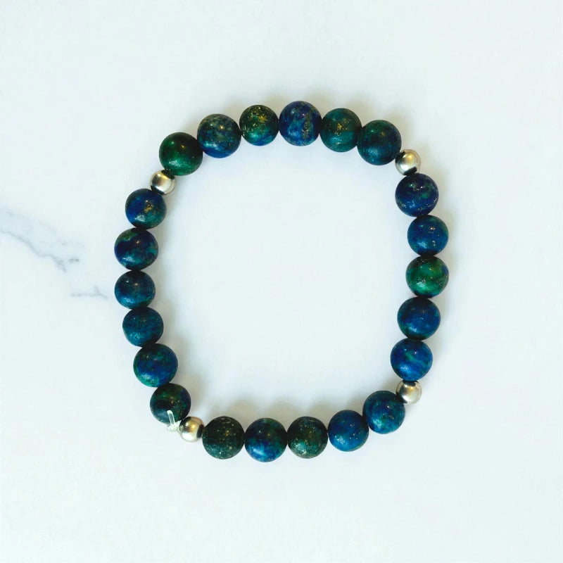 Mystic Azurite Set | Azurite - For Kids Girls | Includes: Necklace & Bracelet