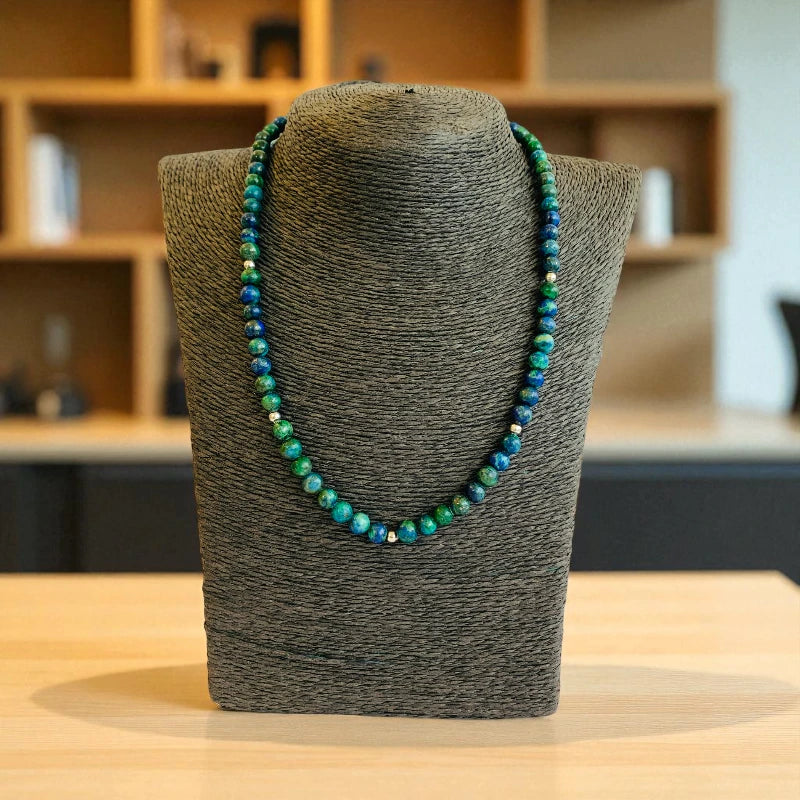Mystic Azurite Set | Azurite - For Kids Girls | Includes: Necklace & Bracelet