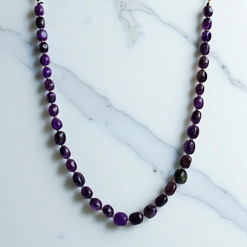 Calm Amethyst Set | Amethyst - For Unisex | Includes: Necklace & Bracelet