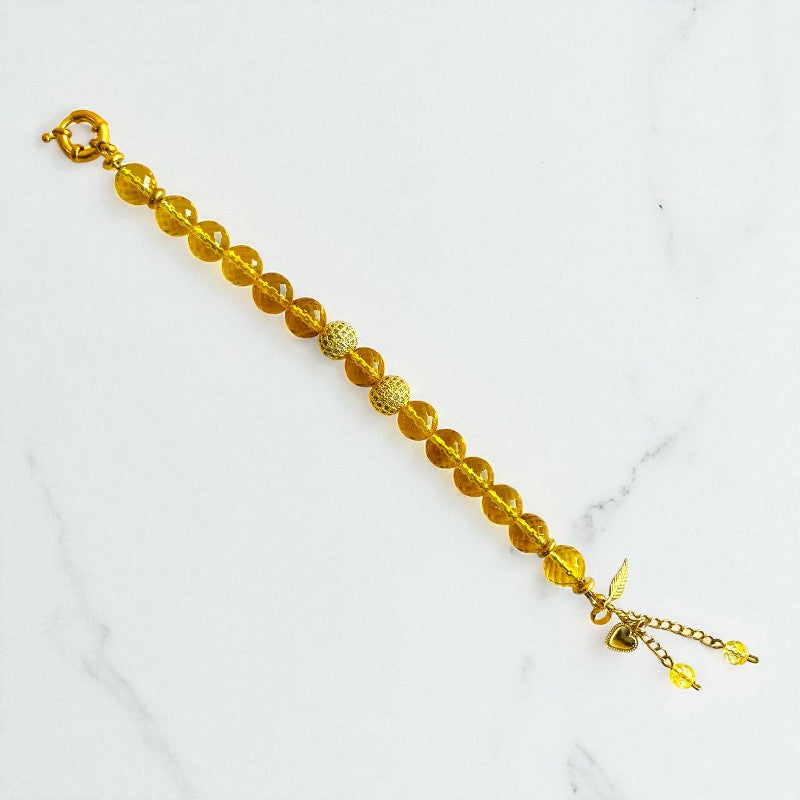 Citrine Sunshine Bracelet | Yellow Citrine Stone - For Women | Includes: Bracelet