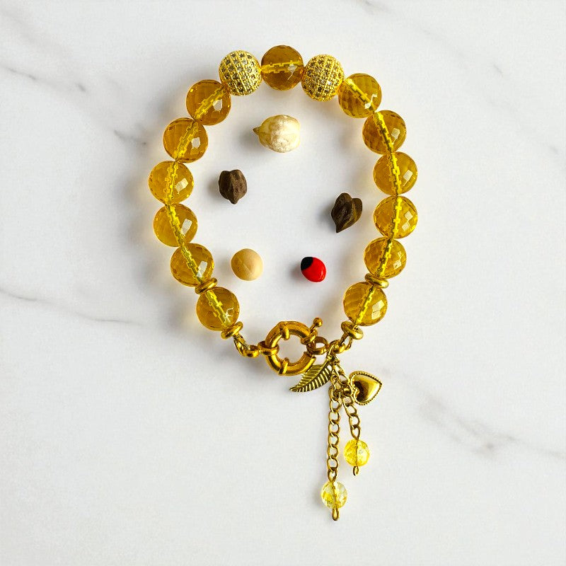 Citrine Sunshine Bracelet | Yellow Citrine Stone - For Women | Includes: Bracelet