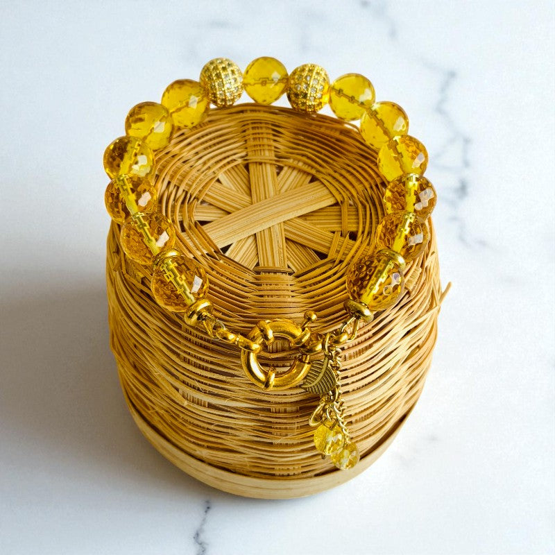 Citrine Sunshine Bracelet | Yellow Citrine Stone - For Women | Includes: Bracelet