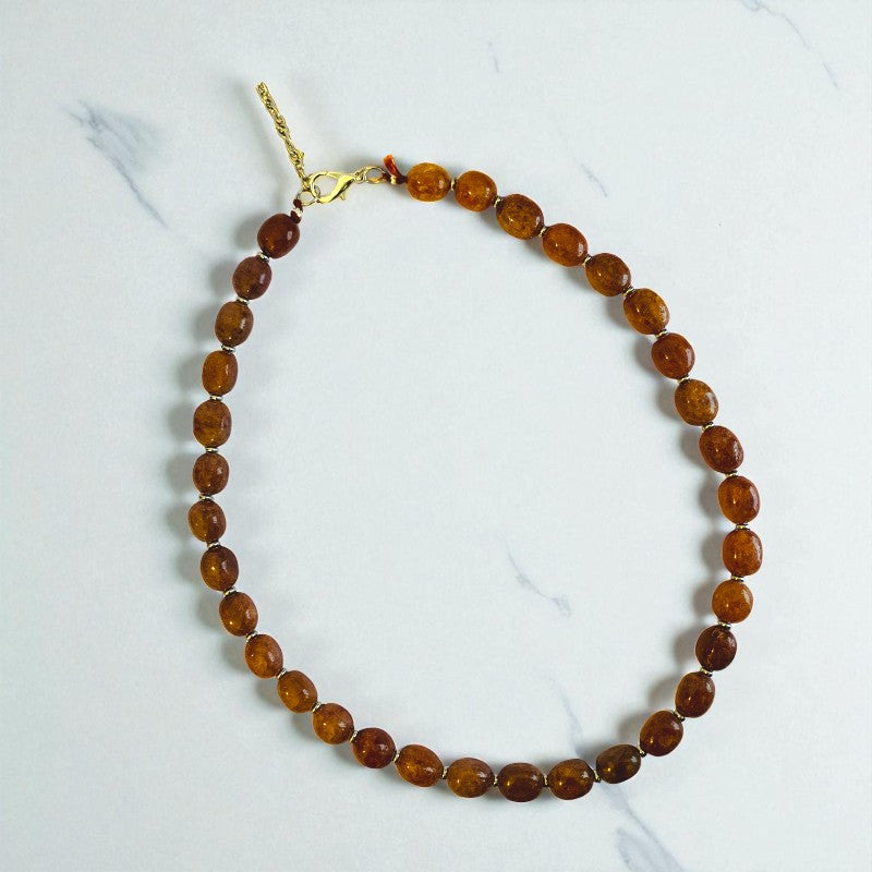 Grounded Aventurine Set | Brown Aventurine - For Unisex | Includes: Necklace & Bracelet