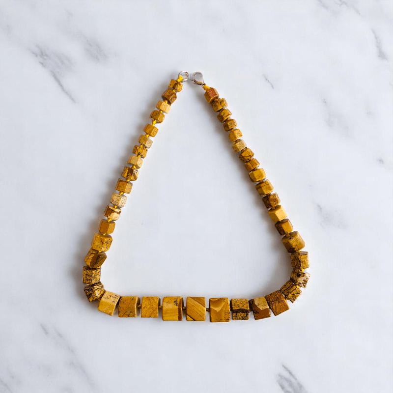 Dawnlight Necklace | Picture Jasper Stone - For Women | Includes: Necklace