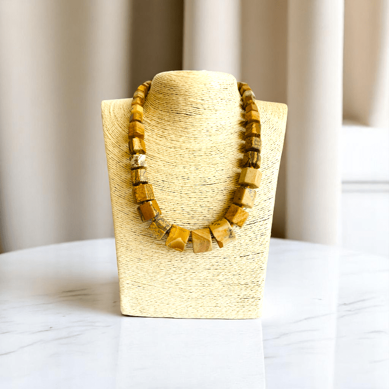 Dawnlight Necklace | Picture Jasper Stone - For Women | Includes: Necklace