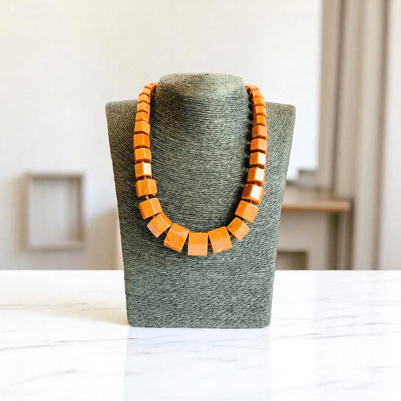 Bold Path Necklace | Sunstone - For Women | Includes: Necklace