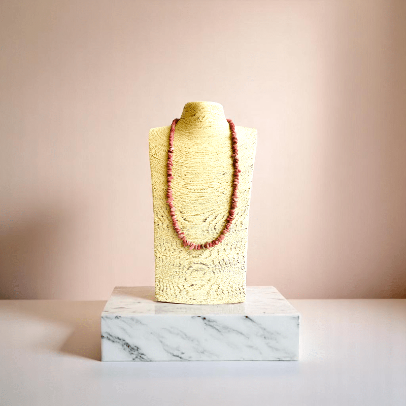 Elemental Flame Necklace | Rhodonite Stone - For All | Includes: Necklace