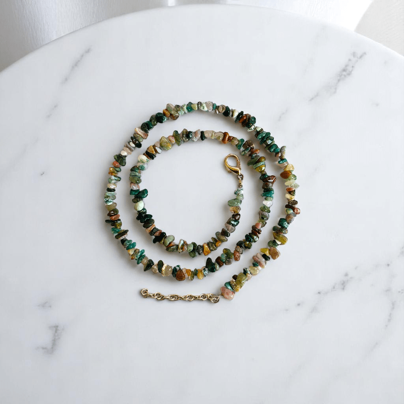 Vital Force Necklace | Indian Agate Stone - For All | Includes: Necklace