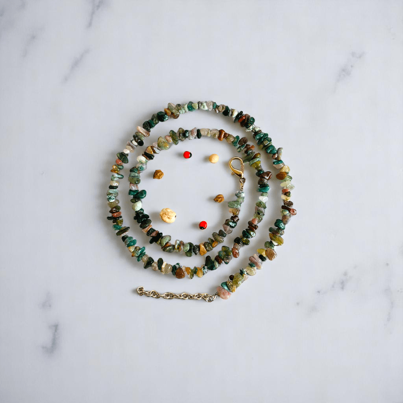 Vital Force Necklace | Indian Agate Stone - For All | Includes: Necklace