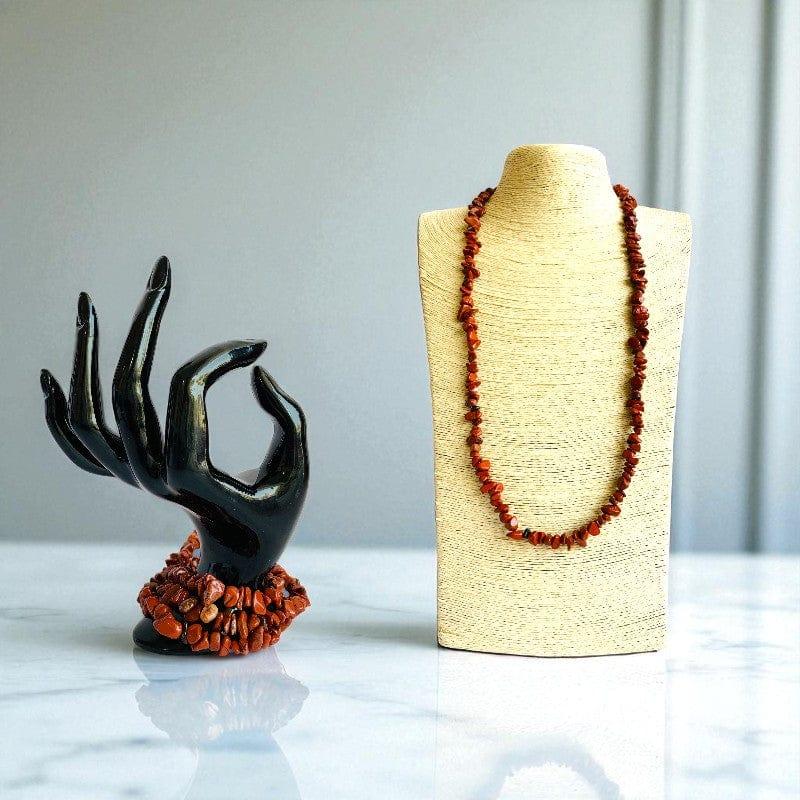 Bold Terra Necklace | Red Jasper Stone - For All | Includes: Necklace