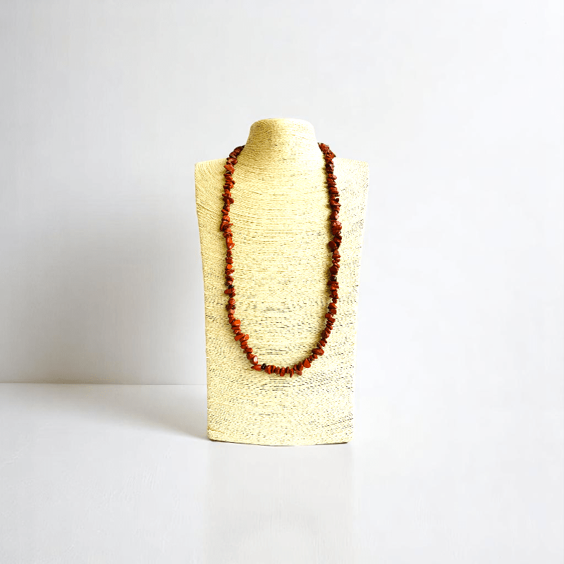 Bold Terra Necklace | Red Jasper Stone - For All | Includes: Necklace