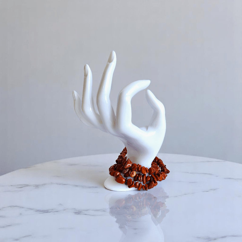Bold Terra Necklace | Red Jasper Stone - For All | Includes: Necklace
