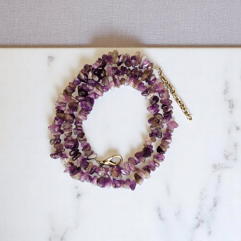 Divine Calm Necklace | Amethyst Stone - For All | Includes: Necklace