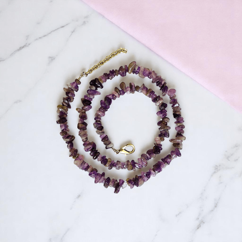 Divine Calm Necklace | Amethyst Stone - For All | Includes: Necklace