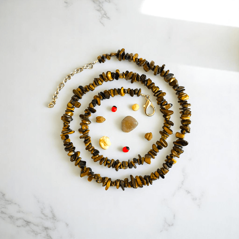 Warrior Spirit Necklace| Tiger Eye Stone - For All | Includes: Necklace