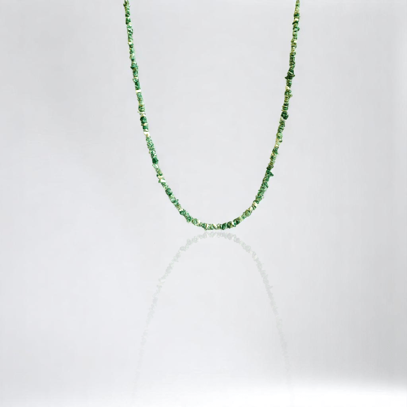Botanic Bliss Necklace | Green Spot Jasper Stone - For All | Includes: Necklace