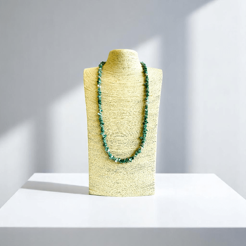 Botanic Bliss Necklace | Green Spot Jasper Stone - For All | Includes: Necklace