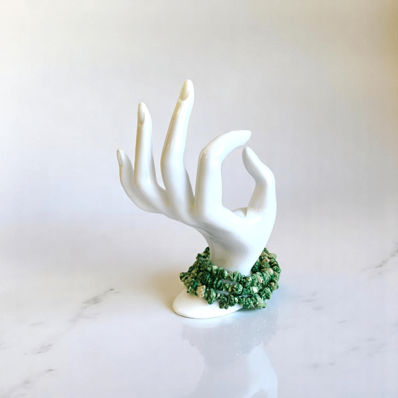 Botanic Bliss Necklace | Green Spot Jasper Stone - For All | Includes: Necklace