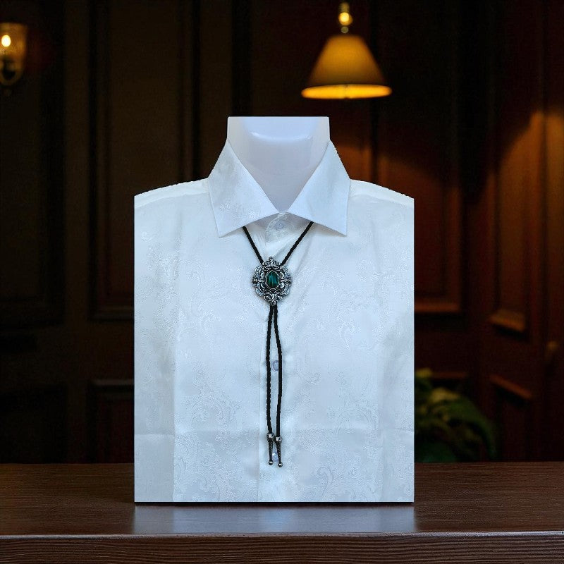 Healing Bolo Tie | Malachite - For Unisex | Includes: Bolo Tie