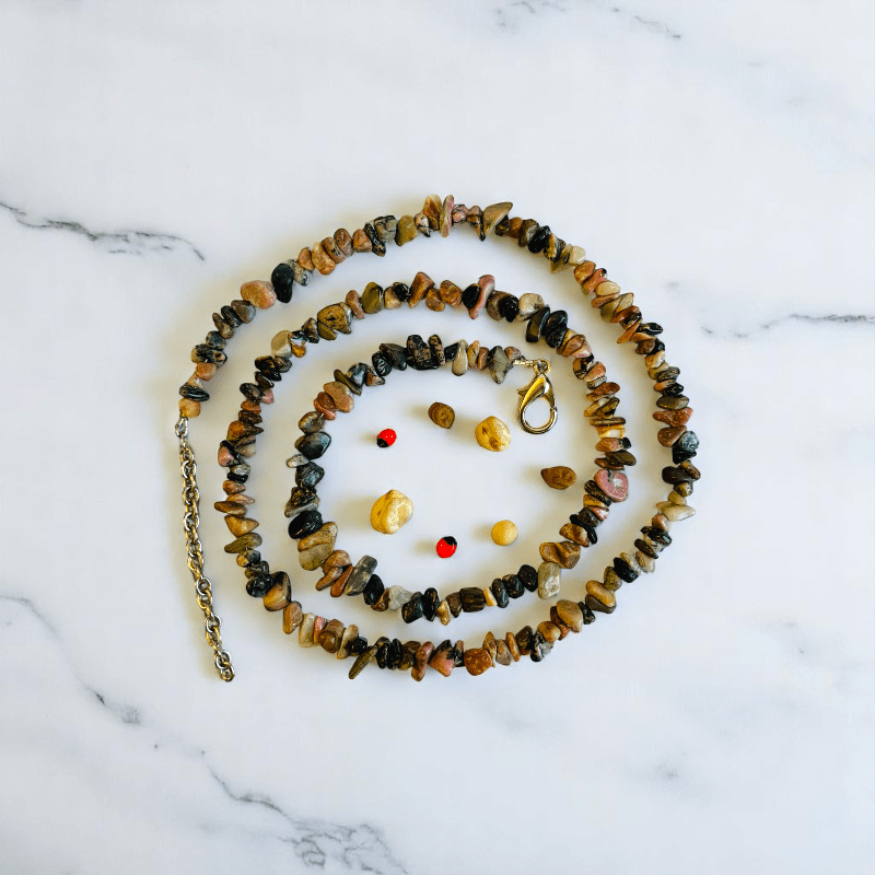 Agate Mirage Necklace | Indian Agate Stone Stone - For All | Includes: Necklace